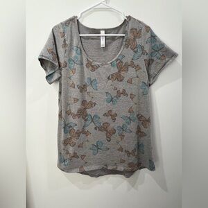 LuLaRoe Butterfly Graphic Tee